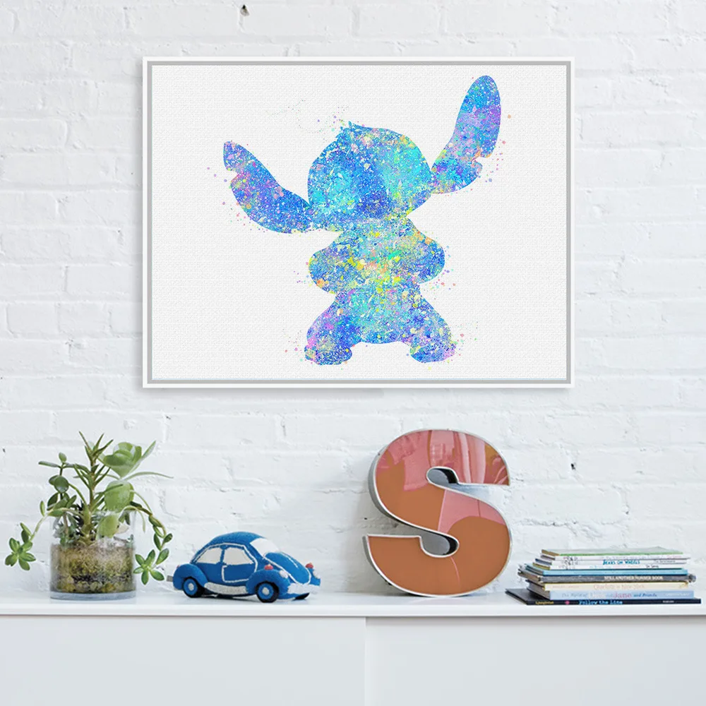 New Style Watercolor Stitch Anime Movie Poster Painting Core Cute Cartoon Living Room CHILDREN'S Room Decorational Picture
New Style Watercolor Stitch Anime Movie Poster Painting Core Cute Cartoon Living Room CHILDREN'S Room Decorational Picture