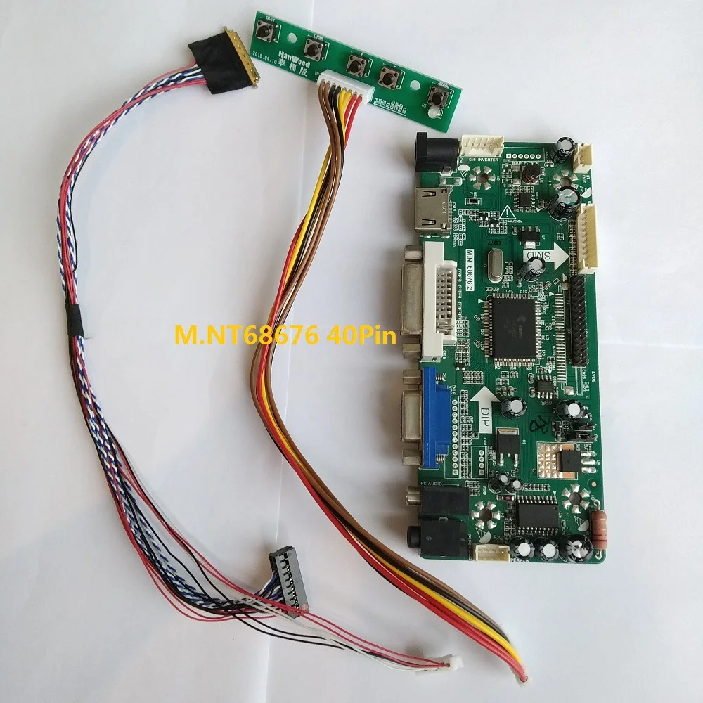 Kit For B156XW02 V0/LTN156AT02 M.NT68676 HDMI DVI 40pin LVDS 1366X768 Panel monitor LED LCD Controller board VGA Screen 15.6
Kit For B156XW02 V0/LTN156AT02 M.NT68676 HDMI DVI 40pin LVDS 1366X768 Panel monitor LED LCD Controller board VGA Screen 15.6