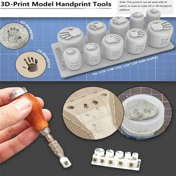 DIY 3D Model Handprints Stamp Mini Model Crafts Stencil Kit for 1/35 1/32 1/72 1/24 Model Making Tool Accessories
DIY 3D Model Handprints Stamp Mini Model Crafts Stencil Kit for 1/35 1/32 1/72 1/24 Model Making Tool Accessories