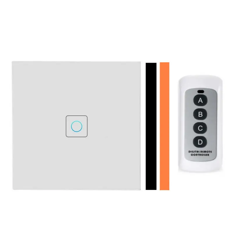 1 2 3 Gang 1 Way Wall Sensor Touch Switch Crystal Glass Wall lamp Switch EU UK Standard Waterproof With RF433 Remote Control
1 2 3 Gang 1 Way Wall Sensor Touch Switch Crystal Glass Wall lamp Switch EU UK Standard Waterproof With RF433 Remote Control