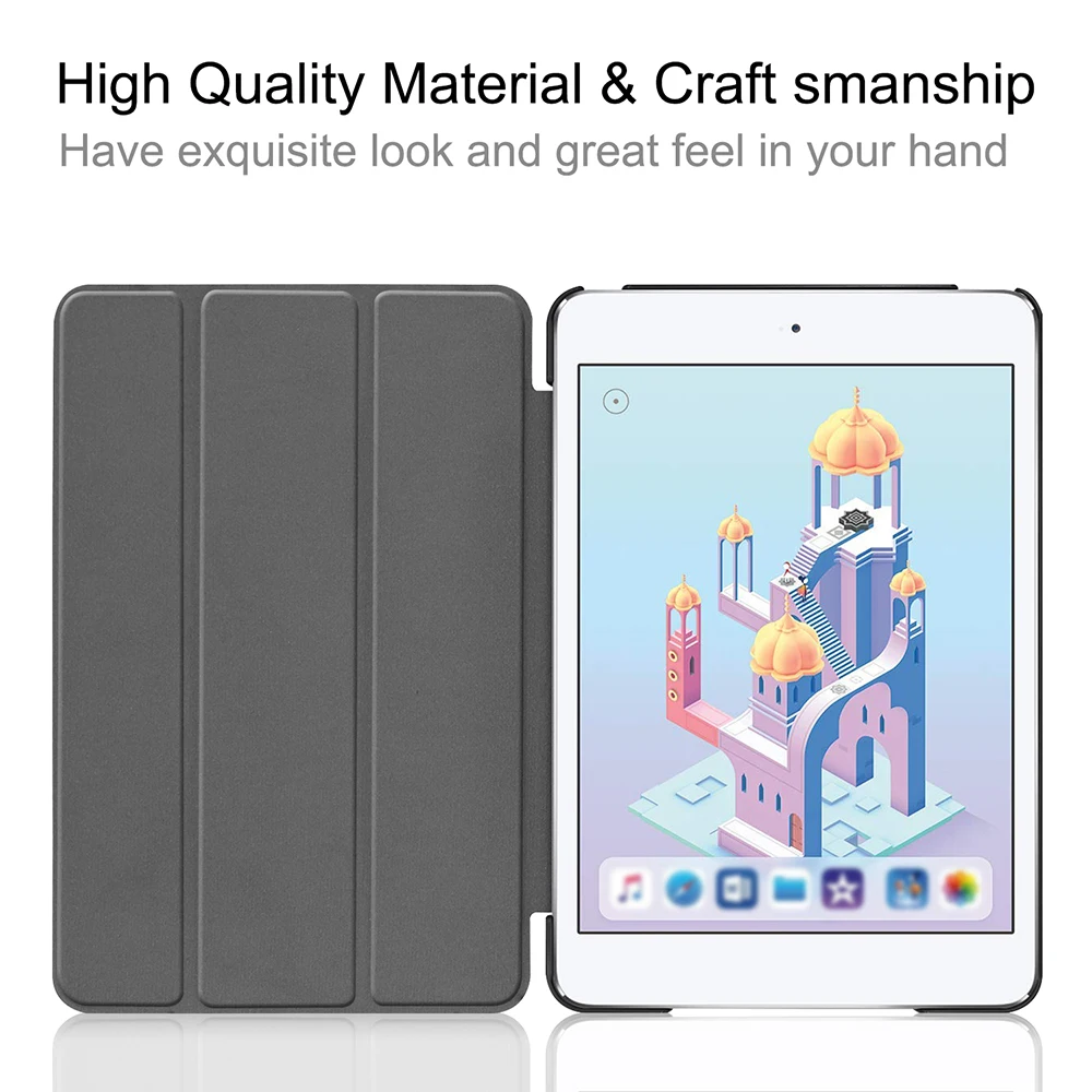 Simple Tablet Cover For iPad Mini5 Magnetic Case for iPad mini 4 LightWeight Auto Sleep Wake Hands-Free Slim Design
Simple Tablet Cover For iPad Mini5 Magnetic Case for iPad mini 4 LightWeight Auto Sleep Wake Hands-Free Slim Design