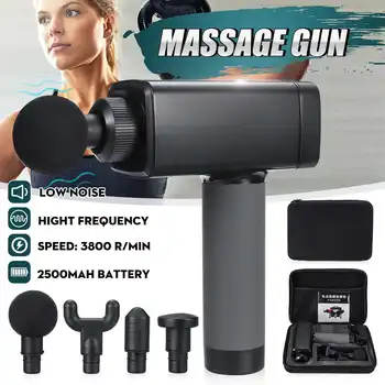24V Electric Massage Gun Muscle Massager Deep Tissue Massager Exercising Pain Relief Body Shaping 3800r/min
24V Electric Massage Gun Muscle Massager Deep Tissue Massager Exercising Pain Relief Body Shaping 3800r/min