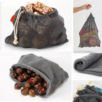 Reusable Mesh Net Shopping Bag Durable Fruit Vegetables Storage Bags Drawstring Storage Net Bags 1Pc
Reusable Mesh Net Shopping Bag Durable Fruit Vegetables Storage Bags Drawstring Storage Net Bags 1Pc
