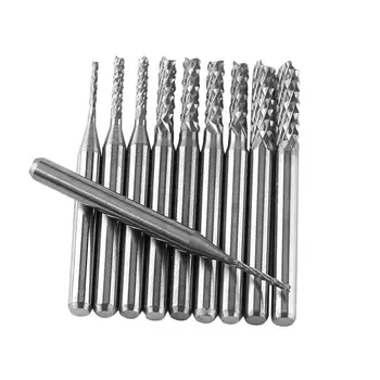 10 Pcs Milling Bits Tungsten Carbide Milling Cutter End Mill Engraving Bits Cutting Edge 1.0,1.5,2.0,2.5,3.0mm
10 Pcs Milling Bits Tungsten Carbide Milling Cutter End Mill Engraving Bits Cutting Edge 1.0,1.5,2.0,2.5,3.0mm