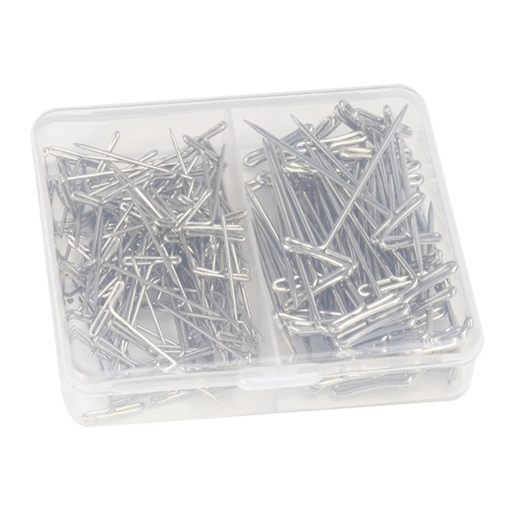 160Pcs T Pins for Blocking Knitting, Modelling and Crafts, Holding Wigs, Hair Extensions, Wig Making (1 Inch, 1.5 Inch) 160Pcs T Pins for Blocking Knitting, Modelling and Crafts, Holding Wigs, Hair Extensions, Wig Making (1 Inch, 1.5 Inch)