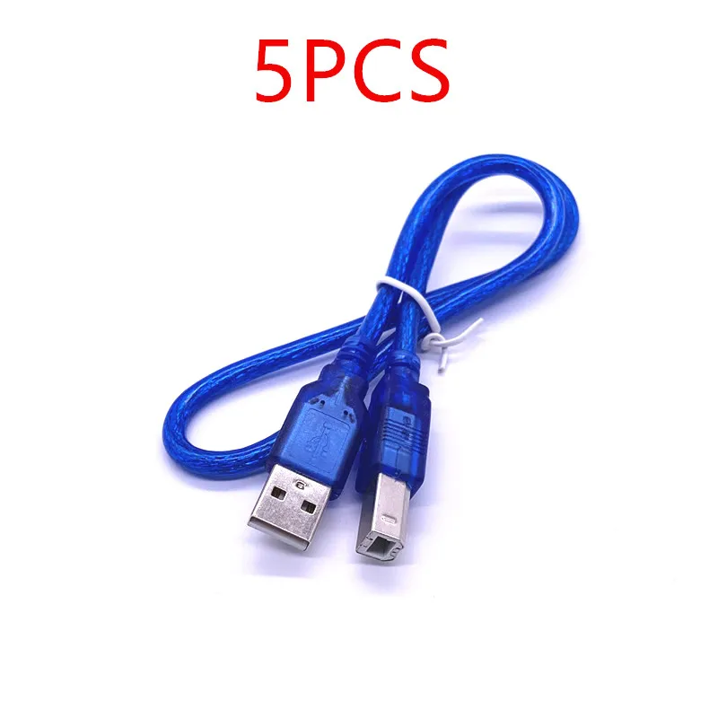 5x Transparent Blue 50cm USB 2.0 Printer Cable Type A Male To Type B Male Dual Shielding High Speed
5x Transparent Blue 50cm USB 2.0 Printer Cable Type A Male To Type B Male Dual Shielding High Speed