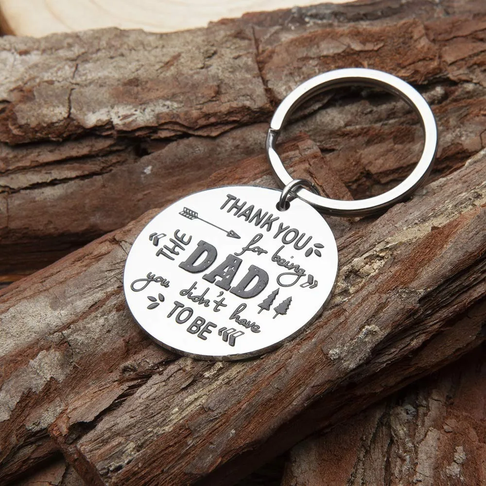 Father Day Gifts for Step Dad Keychain Birthday Gifts for New Dad Thank You for Loving Me As Your Own Wedding Gift for Father Father Day Gifts for Step Dad Keychain Birthday Gifts for New Dad Thank You for Loving Me As Your Own Wedding Gift for Father