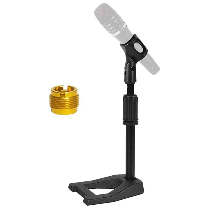 Adjustable Desktop Microphone Stand Universal Tabletop Mic Stands with Mic Clip for Heavy Microphone
Adjustable Desktop Microphone Stand Universal Tabletop Mic Stands with Mic Clip for Heavy Microphone