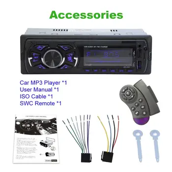 12V Car Stereo Audio MP3 Player WMA Bluetooth Player with FM Radio LCD Display Double USB Charger SWC Remote AUX TF SD Card
12V Car Stereo Audio MP3 Player WMA Bluetooth Player with FM Radio LCD Display Double USB Charger SWC Remote AUX TF SD Card