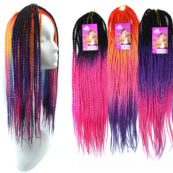 Long Spring Twist Hair Crochet Braids Rainbow Color Ombre Braiding Hair 20 inch Synthetic Hair Extensions Passion Twist Tresse
Long Spring Twist Hair Crochet Braids Rainbow Color Ombre Braiding Hair 20 inch Synthetic Hair Extensions Passion Twist Tresse