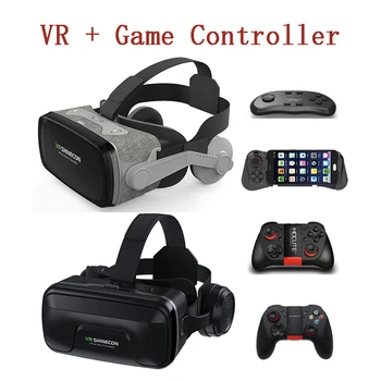 VR Shinecon G04EA G07E Glasses Goggles Box Headset Earphone Virtual Reality 3D Helmet Video Bluetooth Game Controller
VR Shinecon G04EA G07E Glasses Goggles Box Headset Earphone Virtual Reality 3D Helmet Video Bluetooth Game Controller