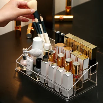 16 Grid Cosmetic Storage Box Lipstick Organizer Makeup Brush Eyebrow Pencil Display Stand Acrylic Plastic Box Desktop Finishing
16 Grid Cosmetic Storage Box Lipstick Organizer Makeup Brush Eyebrow Pencil Display Stand Acrylic Plastic Box Desktop Finishing