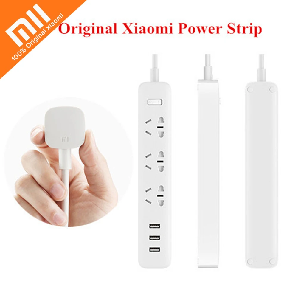 Original Xiaomi Smart Home Electronic Power Strip Socket Fast Charging 3 USB + 3 Sockets Standard Plug Interface Extension EU US
Original Xiaomi Smart Home Electronic Power Strip Socket Fast Charging 3 USB + 3 Sockets Standard Plug Interface Extension EU US