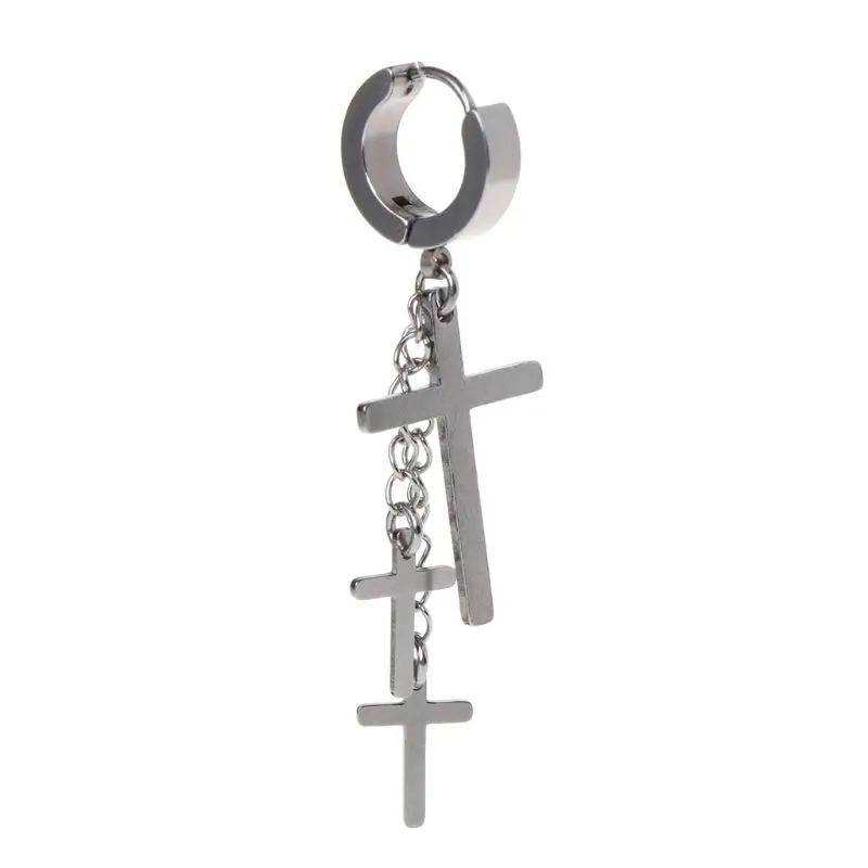 1pc 1pc New Design Punk Earrings Cross Pendant Dangle Long Drop Chain Tassel Titanium Steel Women Men Jewelry Charms Brincos
1pc 1pc New Design Punk Earrings Cross Pendant Dangle Long Drop Chain Tassel Titanium Steel Women Men Jewelry Charms Brincos