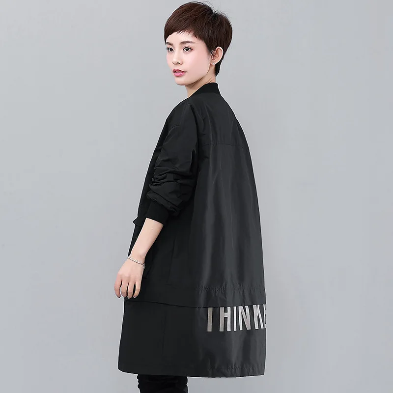 Mid-length Trench Coat Women's 2018 Winter New Style Korean-style Baseball Collar Casual Large Size Loose Fashion Tops
Mid-length Trench Coat Women's 2018 Winter New Style Korean-style Baseball Collar Casual Large Size Loose Fashion Tops