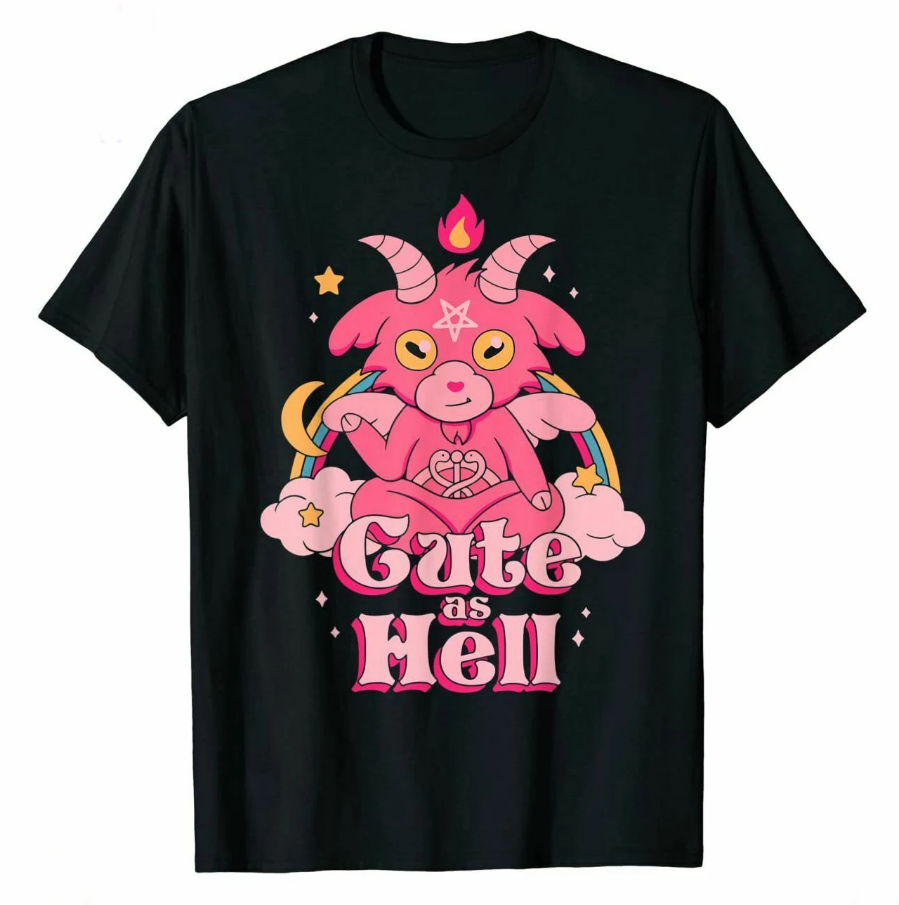 Baphomet Satan Goth Lucifer Funny Satanic Goat Cute As Hell Mens T-Shirt. Summer Cotton Short Sleeve O-Neck Unisex T Shirt New
Baphomet Satan Goth Lucifer Funny Satanic Goat Cute As Hell Mens T-Shirt. Summer Cotton Short Sleeve O-Neck Unisex T Shirt New