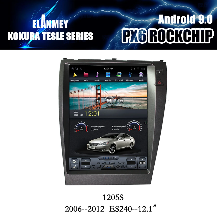 Car Radio Player GPS Navigation PX6 12.1 Tesla Bluetooth Screen Android 9 Multimedia For LEXUS ES350 ES ES240 Stereo Head Unit
Car Radio Player GPS Navigation PX6 12.1 Tesla Bluetooth Screen Android 9 Multimedia For LEXUS ES350 ES ES240 Stereo Head Unit