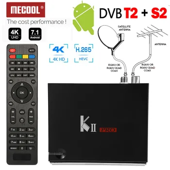 DVB-S2 DVB-T2 Decoder Android 7.1 KII PRO Smart TV Box 4K S905d Quad Core 2GB 16GB Media player 2.4G/5G Wifi MECOOL Set Top Box
DVB-S2 DVB-T2 Decoder Android 7.1 KII PRO Smart TV Box 4K S905d Quad Core 2GB 16GB Media player 2.4G/5G Wifi MECOOL Set Top Box