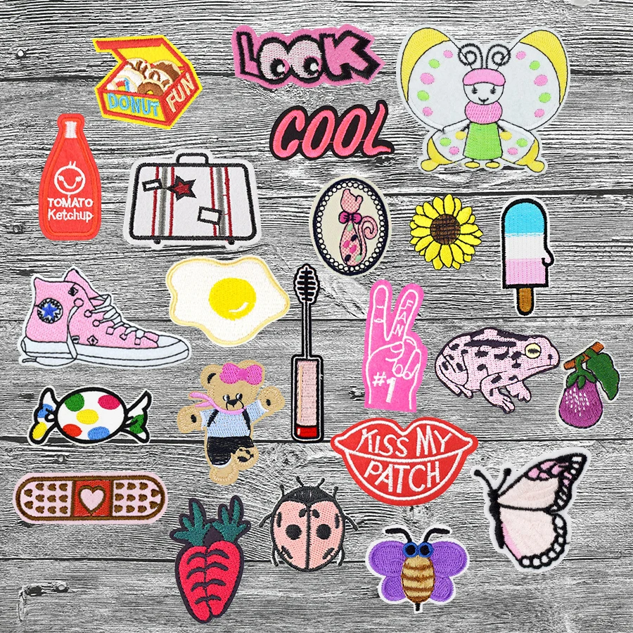Mixed Random Patch for Girl Cute Animal Fruit Pink Embroidery Applique Patches Iron on Embroidered Sewing for Clothes 5/10 PCS
Mixed Random Patch for Girl Cute Animal Fruit Pink Embroidery Applique Patches Iron on Embroidered Sewing for Clothes 5/10 PCS