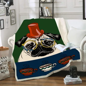 Pet dog Funny Character Blanket 3D Print Sherpa Blanket on Bed Home Textiles Dreamlike Style 03
Pet dog Funny Character Blanket 3D Print Sherpa Blanket on Bed Home Textiles Dreamlike Style 03