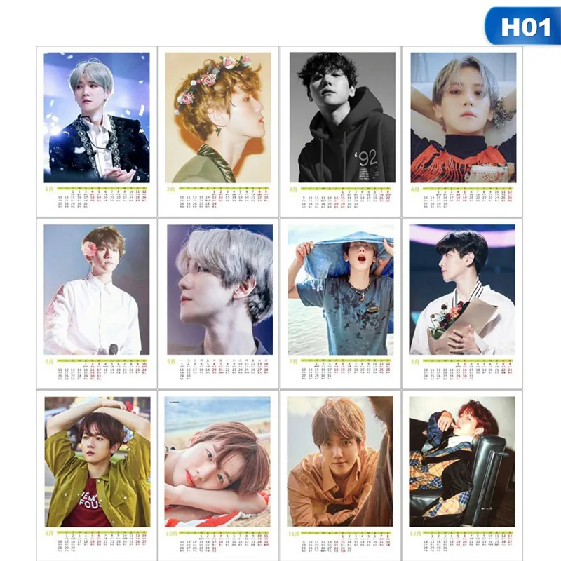 K-pop EXO Around 2020 Desk Table Calendar Creative Desk Vertical Paper Photos Calendar Fans Collection Gift
K-pop EXO Around 2020 Desk Table Calendar Creative Desk Vertical Paper Photos Calendar Fans Collection Gift
