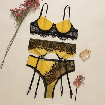 2020 Patchwork Lace Sexy Lingerie Women Lace Floral Erotic Underwear With Garter For Ladies Porno Baby Doll Bra Briefs Langerie
2020 Patchwork Lace Sexy Lingerie Women Lace Floral Erotic Underwear With Garter For Ladies Porno Baby Doll Bra Briefs Langerie