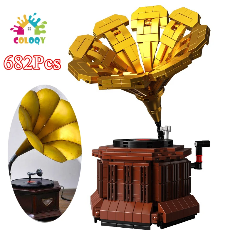 Creative Blocks Classic Phonograph Model Building Blocks Idear Constructor Bricks Moc Collectable Toys For Kids Christmas Gifts
Creative Blocks Classic Phonograph Model Building Blocks Idear Constructor Bricks Moc Collectable Toys For Kids Christmas Gifts