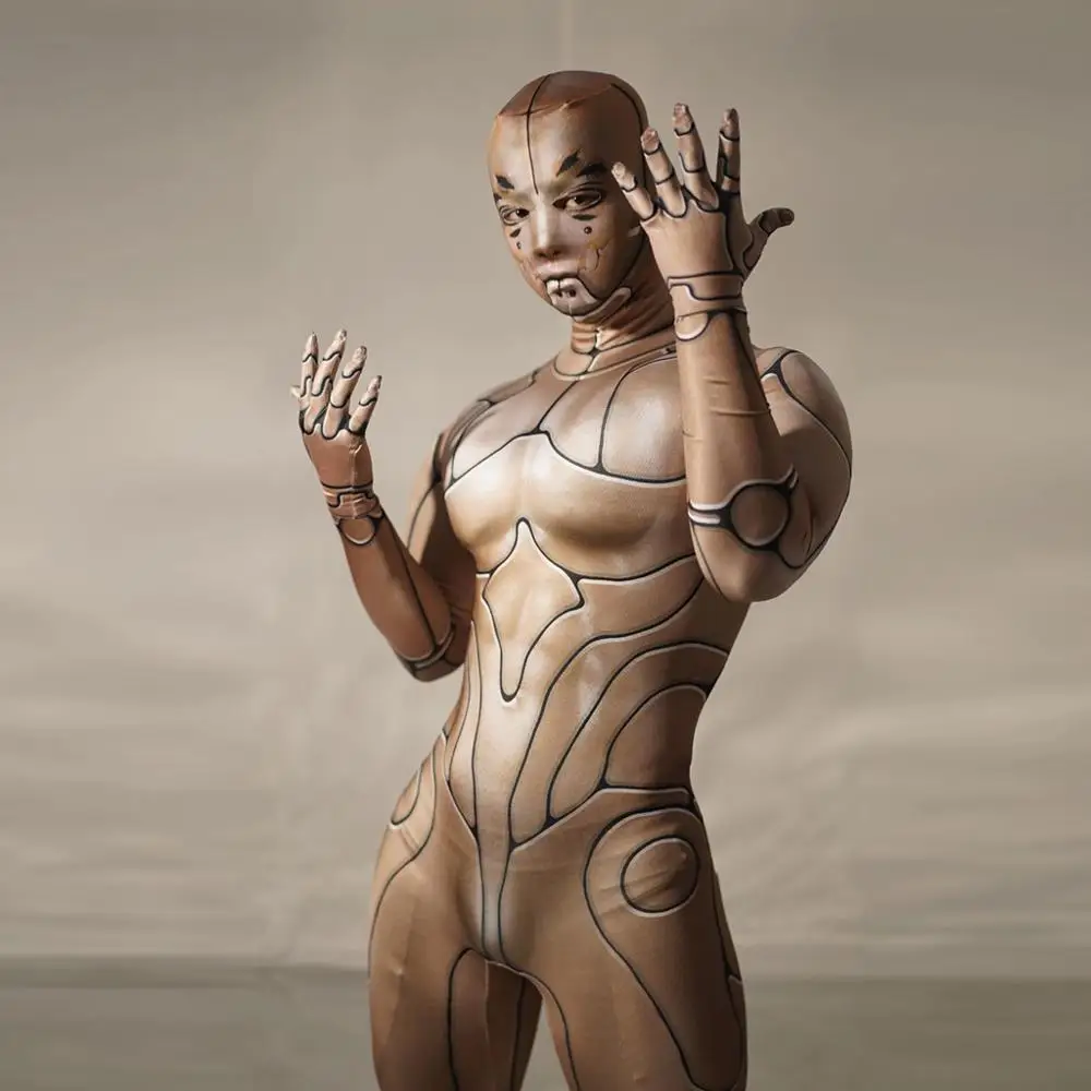 Robot Cosplay Costumes for Men Nightclub Party Stretch Tight Jumpsuits Halloween Prom Stage Costumes Male Performance Clothing
Robot Cosplay Costumes for Men Nightclub Party Stretch Tight Jumpsuits Halloween Prom Stage Costumes Male Performance Clothing