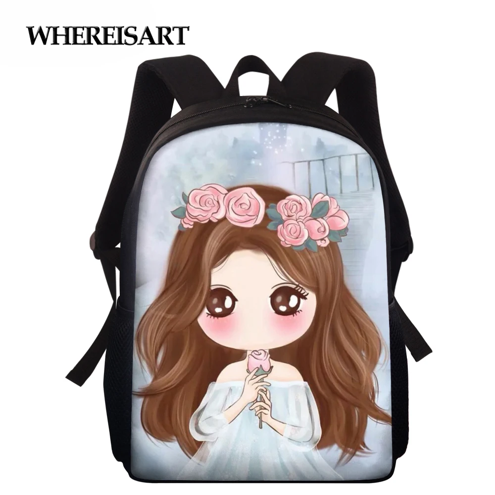 WHEREISART Princess Girl Print Backpack for Kids Girls Middle School Teenages Preppy Style Book Bag Child Comfortable Backbag
WHEREISART Princess Girl Print Backpack for Kids Girls Middle School Teenages Preppy Style Book Bag Child Comfortable Backbag