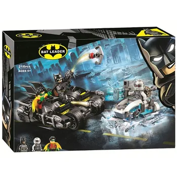 2020 marwel vengers Super Heroes DC Batman Mr. Freeze Batcycle Battle Model lepinblock Building Blocks Bricks Kids Toys Gift