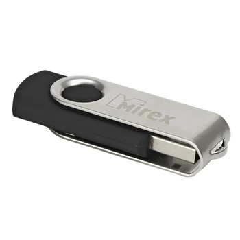 

Flash drive Mirex SWIVEL BLACK, 32 GB, USB2.0, read up to 25 Mb / s, write up to 15 Mb / s, black 2891052