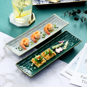 Luxury 9 Inches Sushi Plate Northern Europe Ceramic Plate Retro Creativity Restaurant Dessert Plate Home Tableware Decor DA60PZ
Luxury 9 Inches Sushi Plate Northern Europe Ceramic Plate Retro Creativity Restaurant Dessert Plate Home Tableware Decor DA60PZ