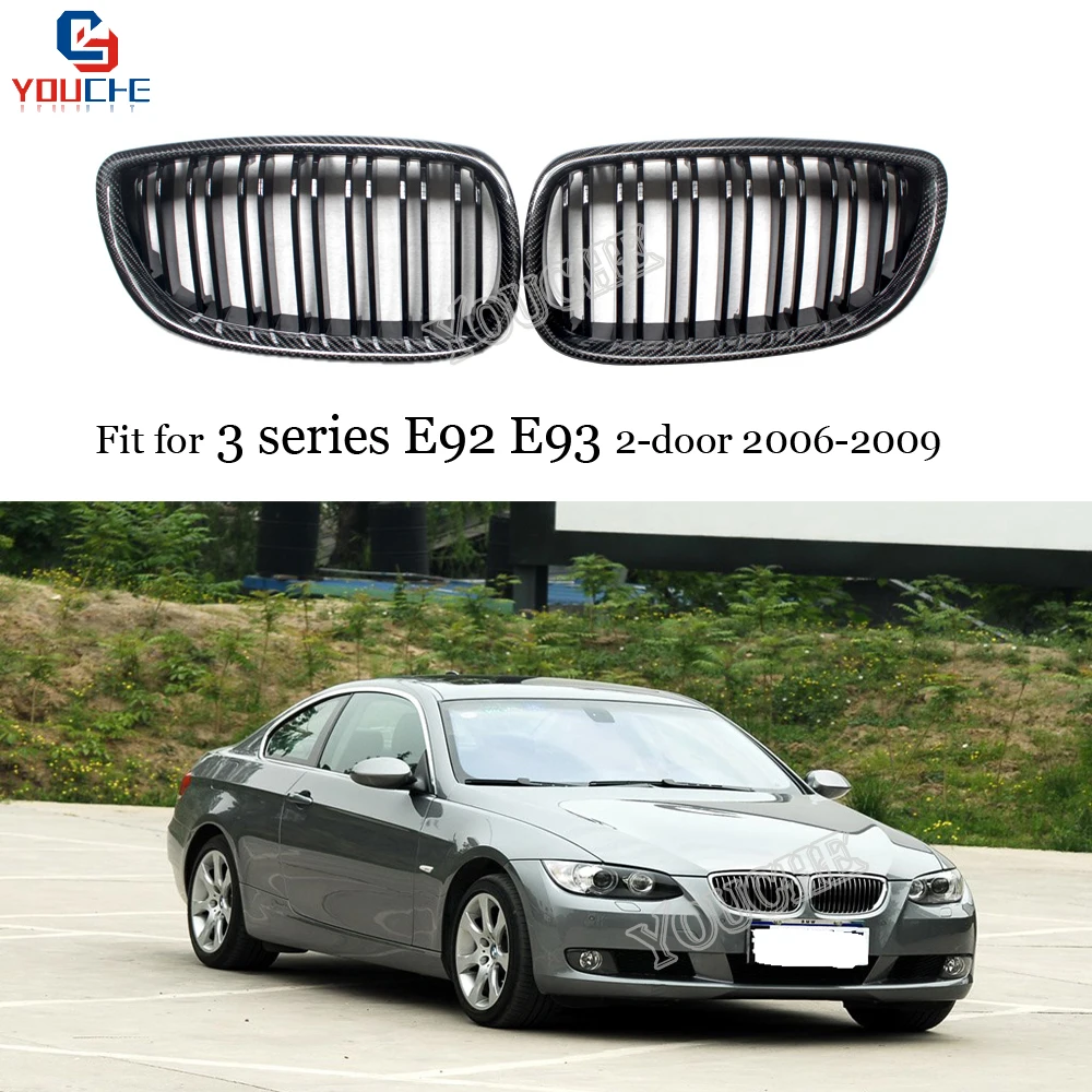Carbon Fiber Front Kidney Grille Mesh for BMW 3 Series E92 E93 M3 2006 - 2009 320i 325i 330i Coupe Cabriolet Gloss Black Grill
Carbon Fiber Front Kidney Grille Mesh for BMW 3 Series E92 E93 M3 2006 - 2009 320i 325i 330i Coupe Cabriolet Gloss Black Grill