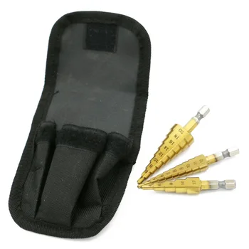 3pcs Titanium Coated Steel Step Drill Bit Tool Multi Functional Cone Tower Shape Drilling Hole Cutter Power Tools 3-12mm 4-12mm
3pcs Titanium Coated Steel Step Drill Bit Tool Multi Functional Cone Tower Shape Drilling Hole Cutter Power Tools 3-12mm 4-12mm
