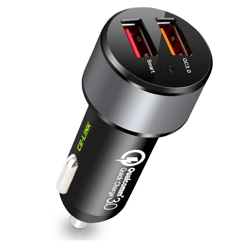 CE-Link Car Mounted Charger One plus Two Double USB Car Charger Mobile Phone Tablet Qc3. 0 Fast Charge Automotive Charger
CE-Link Car Mounted Charger One plus Two Double USB Car Charger Mobile Phone Tablet Qc3. 0 Fast Charge Automotive Charger