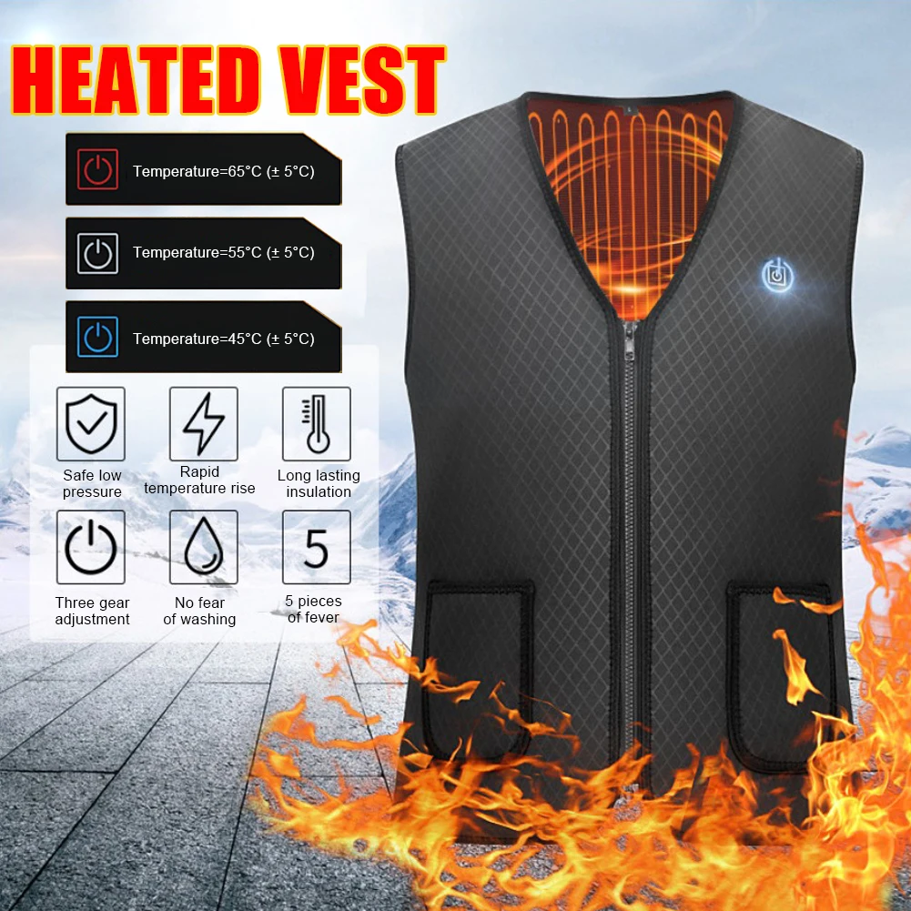USB Charging Magnetic Therapy Intelligent Heated Vest Warm Electric Heating Clothing For Men And Women Hiking And Camping
USB Charging Magnetic Therapy Intelligent Heated Vest Warm Electric Heating Clothing For Men And Women Hiking And Camping