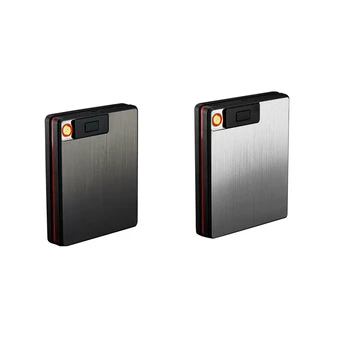 Aluminum alloy twenty cigarette packs with USB charging cigarette lighter windproof lighter cigarette box MOQ 2
Aluminum alloy twenty cigarette packs with USB charging cigarette lighter windproof lighter cigarette box MOQ 2