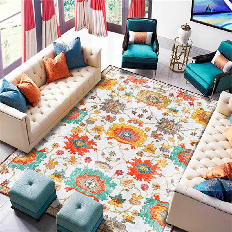 Fashion European-Style Rug Yellow Flower Ethnic-Style Carpet Living Room Bedroom Bed Blanket Kitchen Bathroom Floor Mat
Fashion European-Style Rug Yellow Flower Ethnic-Style Carpet Living Room Bedroom Bed Blanket Kitchen Bathroom Floor Mat