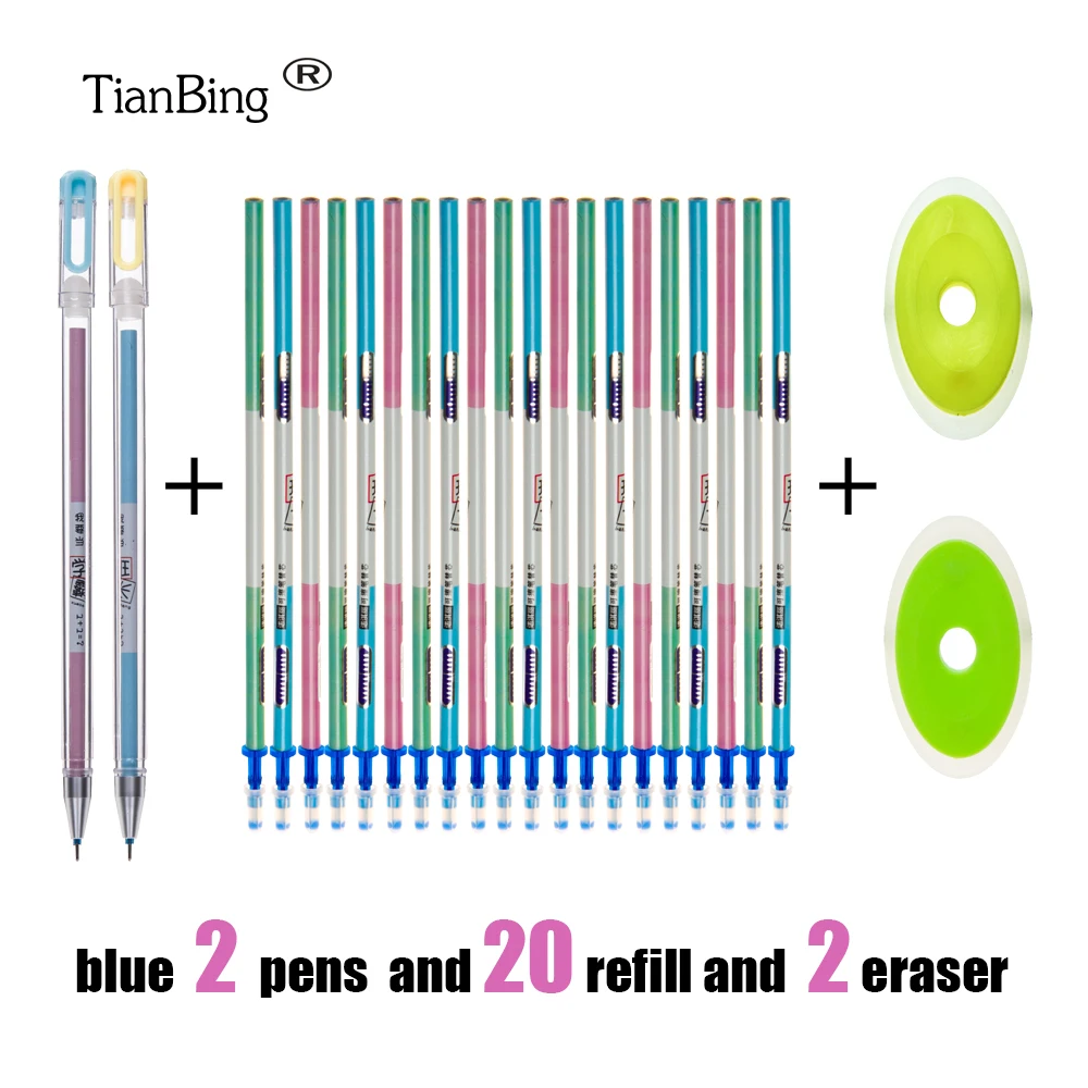 Writing wrasable Pen Set Washable handle Blue Black Color Ink Writing Ballpoint Pens for School Office Stationery Supplies Exam
Writing wrasable Pen Set Washable handle Blue Black Color Ink Writing Ballpoint Pens for School Office Stationery Supplies Exam
