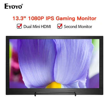 Eyoyo EM13F Portable Monitor HDMI screen 13.3 inch 2K PC PS4 Xbox 1920X1080P IPS LCD LED Display for Raspberry Pi switch laptop
Eyoyo EM13F Portable Monitor HDMI screen 13.3 inch 2K PC PS4 Xbox 1920X1080P IPS LCD LED Display for Raspberry Pi switch laptop