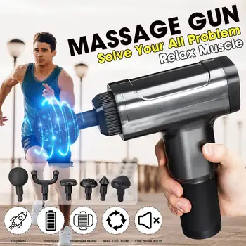 6 Heads Electric Muscle Booster Massage Guns Vibration Percussion Massager Body Therapy Deep Tissue Relaxation
6 Heads Electric Muscle Booster Massage Guns Vibration Percussion Massager Body Therapy Deep Tissue Relaxation
