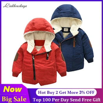 Children Russian Winter Coats Jacket For Boy 2020 New Kids Thicken Lamb Cashmere Korean Children Clothes For 110-160 cm Wear 
Children Russian Winter Coats Jacket For Boy 2020 New Kids Thicken Lamb Cashmere Korean Children Clothes For 110-160 cm Wear