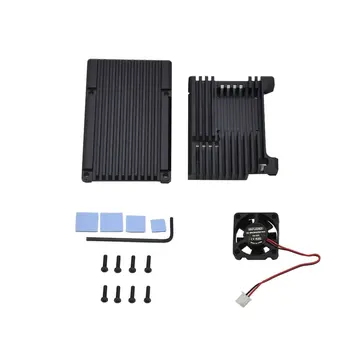 Raspberry Pi 4 Model B CNC Aluminum Alloy Case Metal Armor Shell with Heat Sinks for Raspberry Pi 4B-NO Fans
Raspberry Pi 4 Model B CNC Aluminum Alloy Case Metal Armor Shell with Heat Sinks for Raspberry Pi 4B-NO Fans