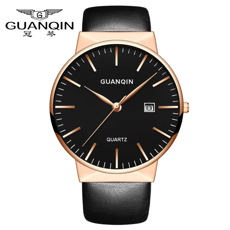 Guanqin Watch Students Simple Genuine Leather Fashion MEN'S Watch Waterproof Top Grade Quartz Watch Customizable
Guanqin Watch Students Simple Genuine Leather Fashion MEN'S Watch Waterproof Top Grade Quartz Watch Customizable