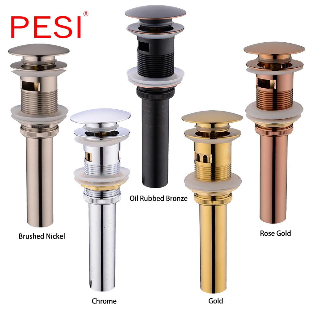 Luxury Bathroom Basin Sink Pop Up Drain Brass with & without Overflow Vanity Sink Waste Drainer 5-colors For Choice.
Luxury Bathroom Basin Sink Pop Up Drain Brass with & without Overflow Vanity Sink Waste Drainer 5-colors For Choice.