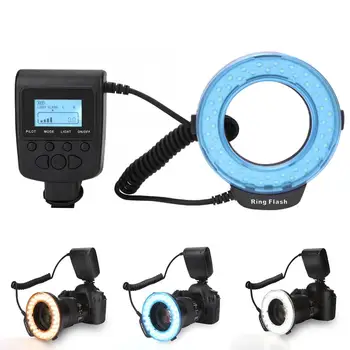 Portable 48 LED Ring Flash Adapter for Nikon/Fuji/Olympus/Canon SLR Camera Ring Flash Light Adapter Rings Softbox Diffuser Kits
Portable 48 LED Ring Flash Adapter for Nikon/Fuji/Olympus/Canon SLR Camera Ring Flash Light Adapter Rings Softbox Diffuser Kits