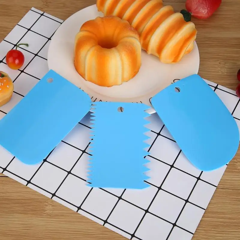 3Pcs/set Plastic Dough Knife Icing Fondant Scraper Jagged Edge Plain Smooth Cake Paddle Cake Spatulas Baking Pastry Tools
3Pcs/set Plastic Dough Knife Icing Fondant Scraper Jagged Edge Plain Smooth Cake Paddle Cake Spatulas Baking Pastry Tools