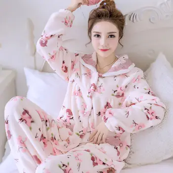 2020 Winter Thick Warm Women Pajama Sets Long Sleeve Velvet Sleepwear Pyjamas Sets Animal Homewear Thick Home Suit
2020 Winter Thick Warm Women Pajama Sets Long Sleeve Velvet Sleepwear Pyjamas Sets Animal Homewear Thick Home Suit