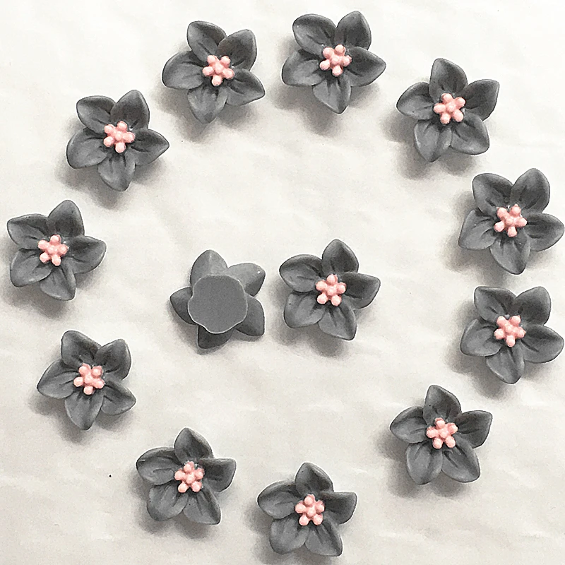 100Pcs 14mm gray Resin Flowers Decoration Crafts Flatback Cabochon For Scrapbooking Diy Accessories
100Pcs 14mm gray Resin Flowers Decoration Crafts Flatback Cabochon For Scrapbooking Diy Accessories