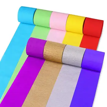 STOBOK 18 Rolls Crepe Paper 82ft Streamers Party Streamers Backdrop Decorations for Birthday Christmas Graduation Ceremony 
STOBOK 18 Rolls Crepe Paper 82ft Streamers Party Streamers Backdrop Decorations for Birthday Christmas Graduation Ceremony